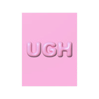 UGH Bubble Letter Poster