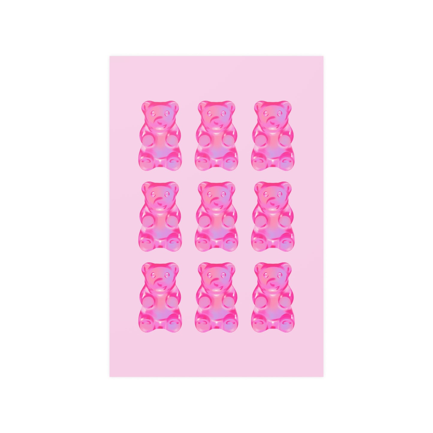 Pink Gummy Bear Poster