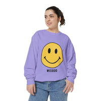 Weirdo Smiley Garment-Dyed Sweatshirt