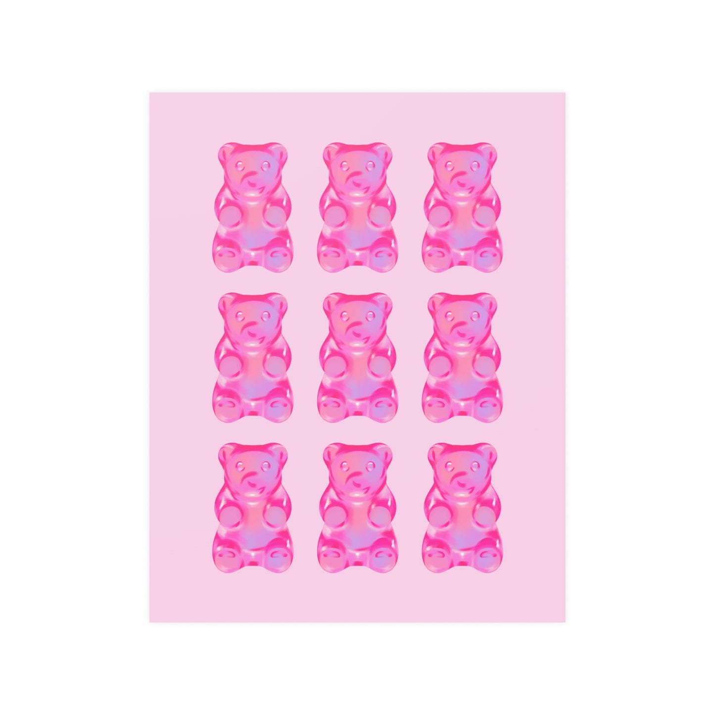 Pink Gummy Bear Poster