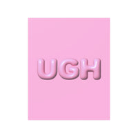 UGH Bubble Letter Poster