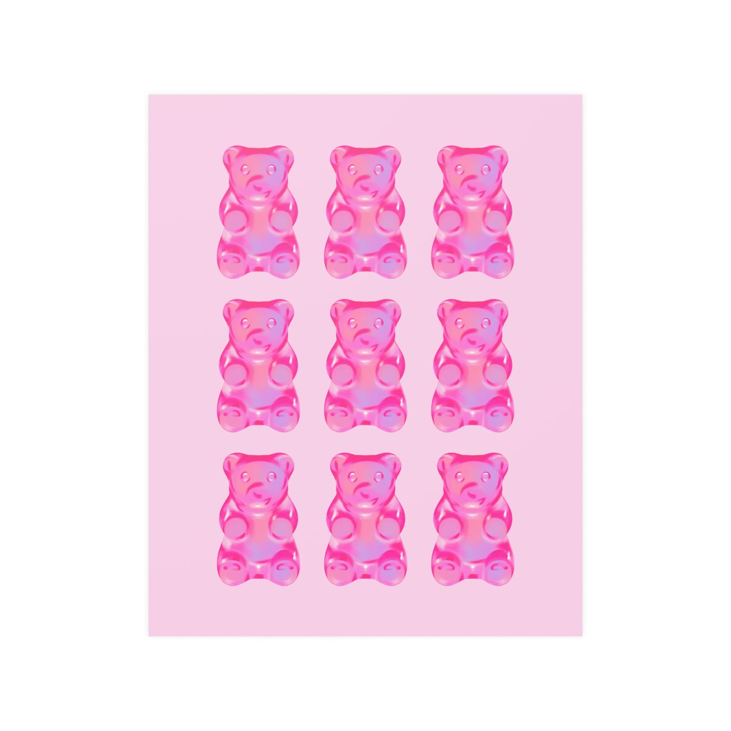 Pink Gummy Bear Poster