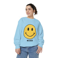 Weirdo Smiley Garment-Dyed Sweatshirt