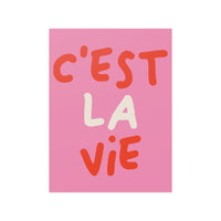 C'est La Vie Poster