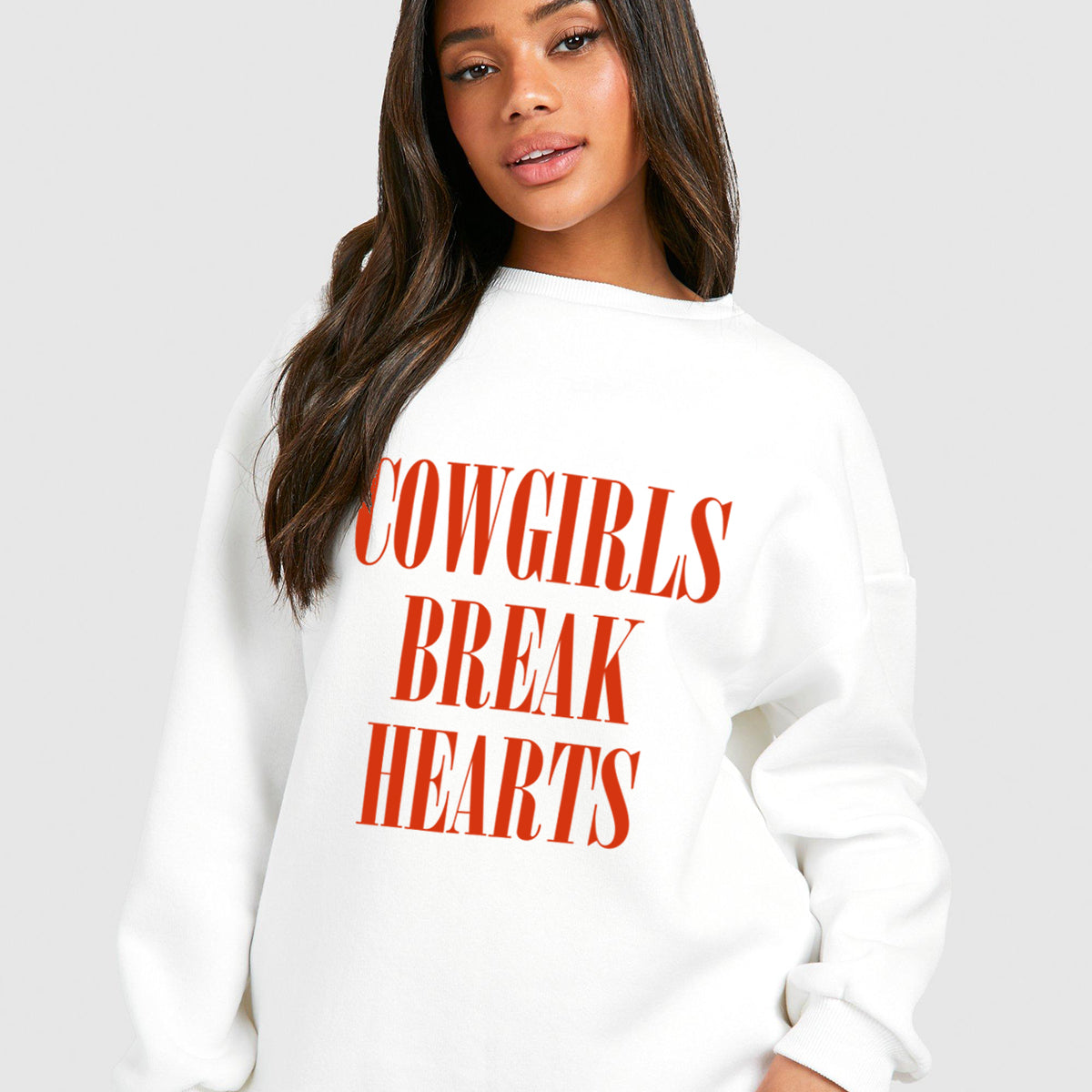 Cowgirls Break Hearts Sweatshirt