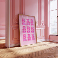 Pink Gummy Bear Poster