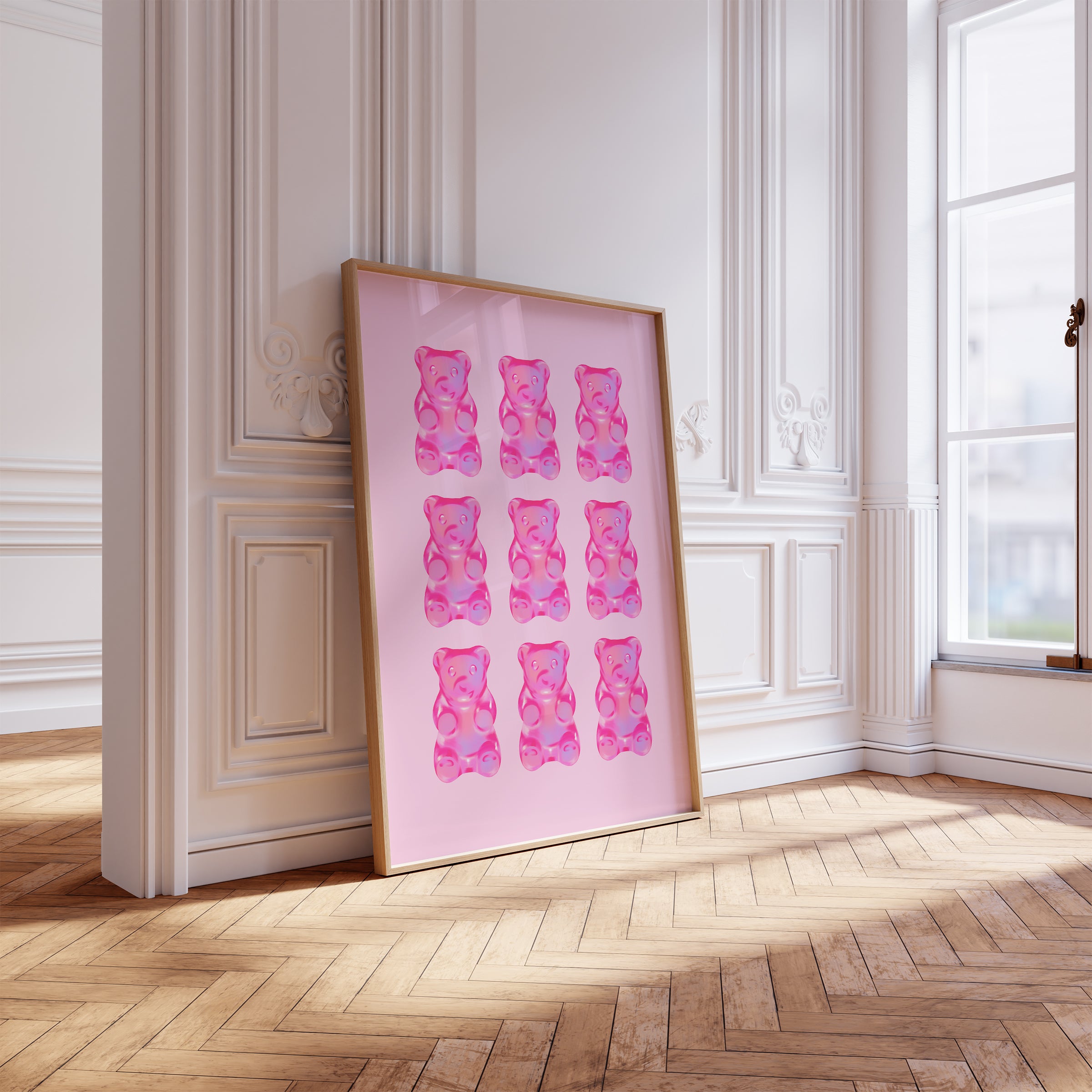 Pink Gummy Bear Poster