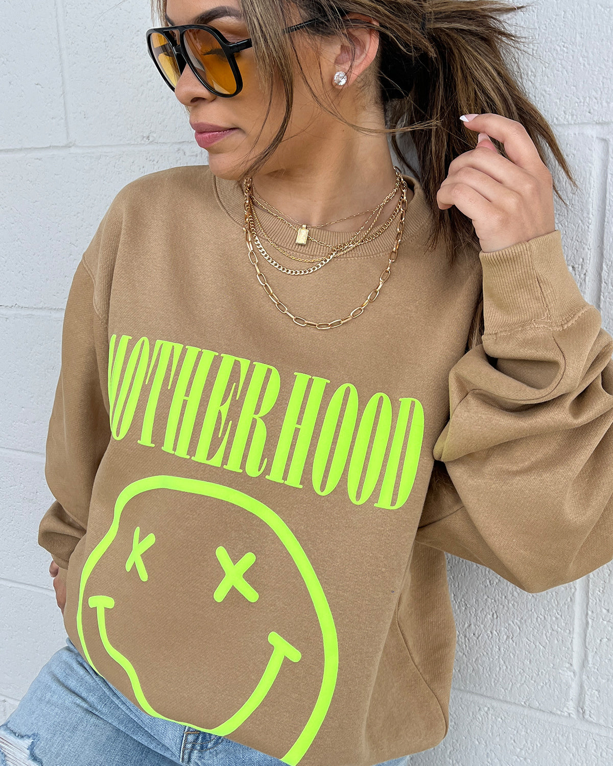 Motherhood Smiley Sweatshirt