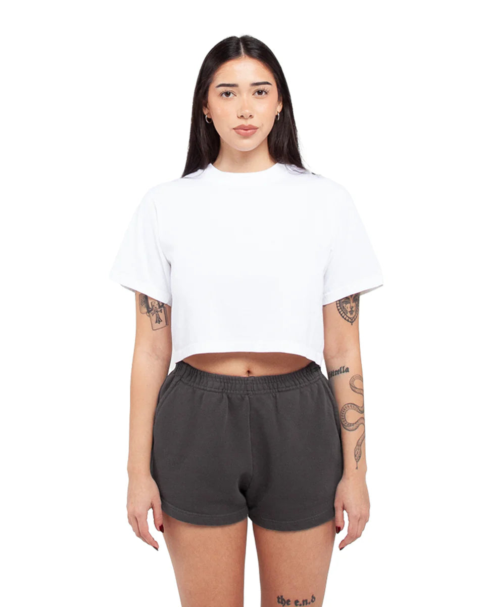 Cocktails and Leisure Garment Dye Crop Tee