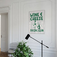 Wine and Cheese Social Club Poster