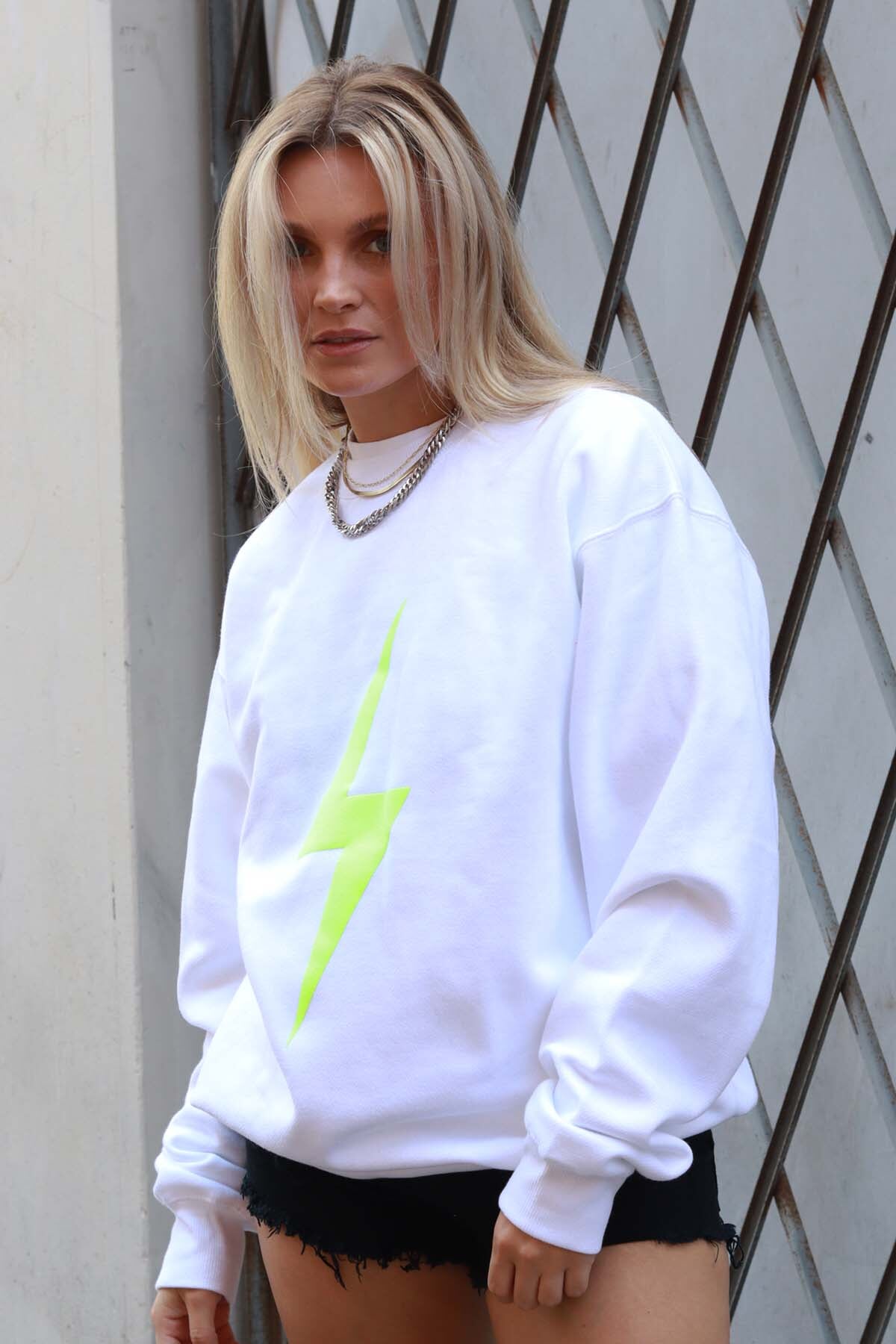 Off You F ck Bolt Oversized Crewneck