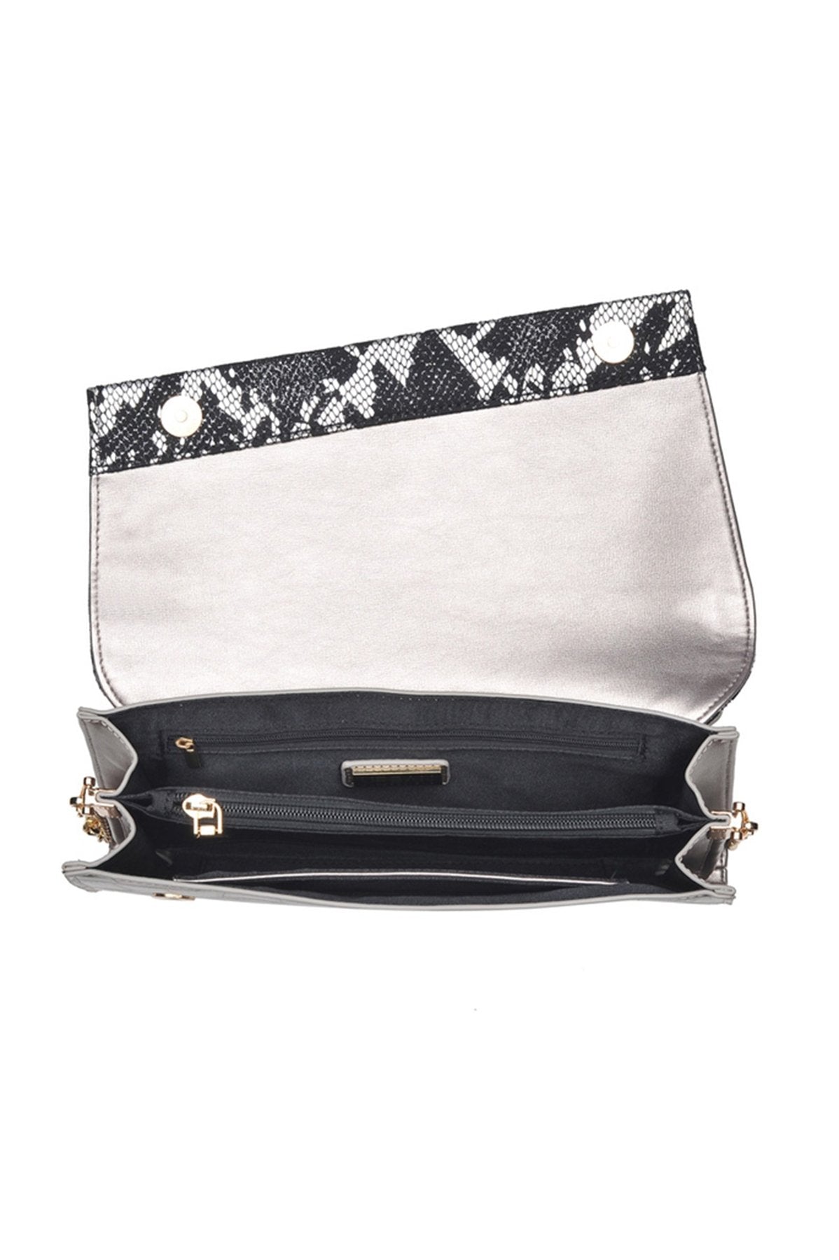 Veronica Embossed Foldover Clutch