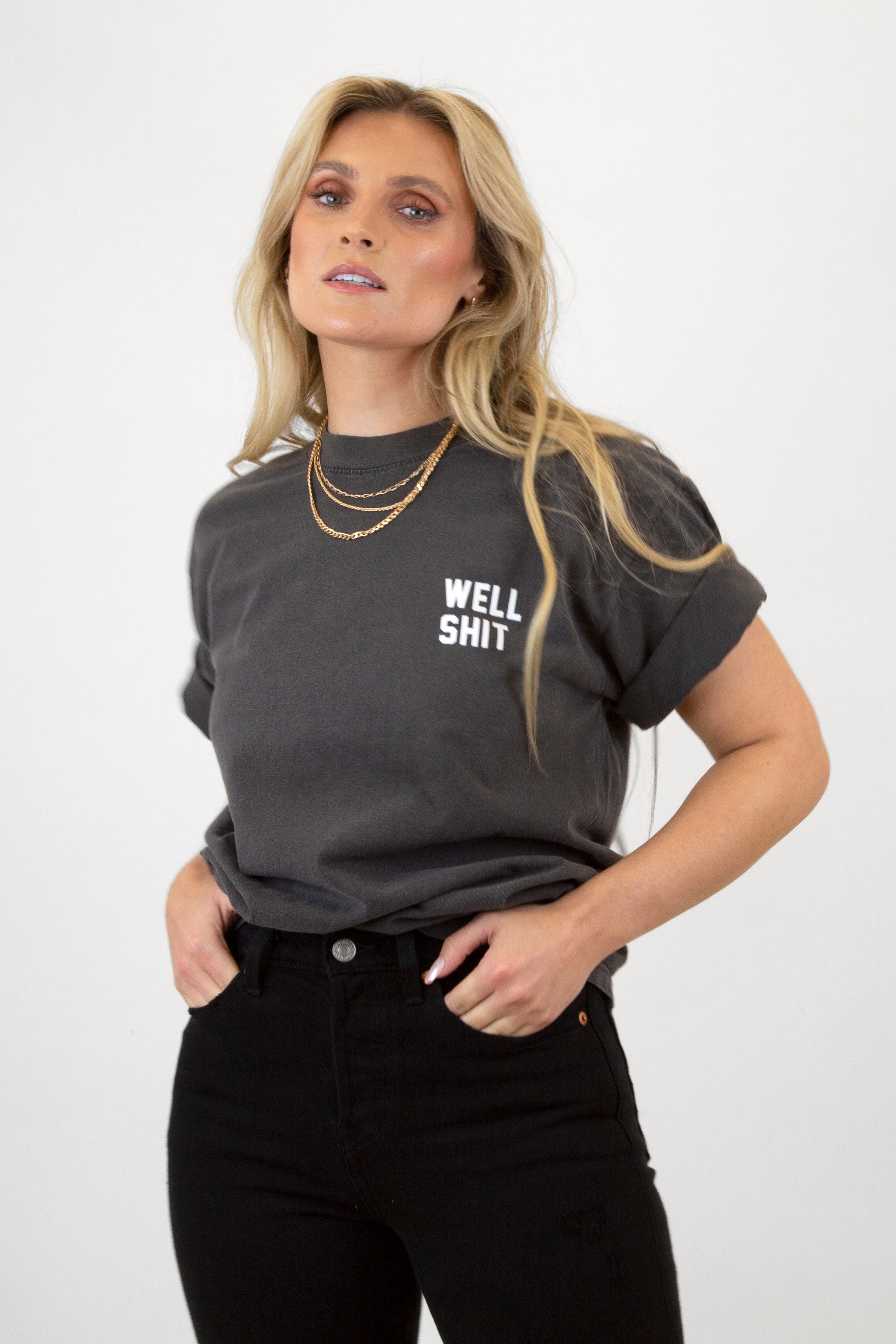 Well Sh*t Garment Dyed Tee – LULUSIMONSTUDIO